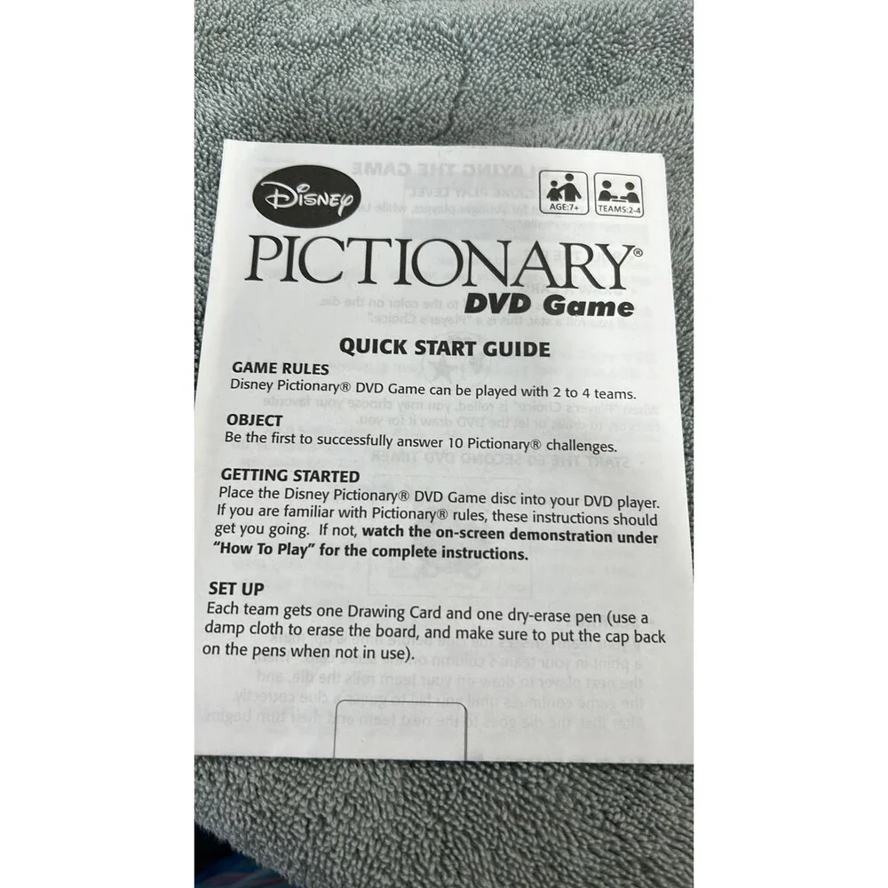 Disney Pictionary DVD Game